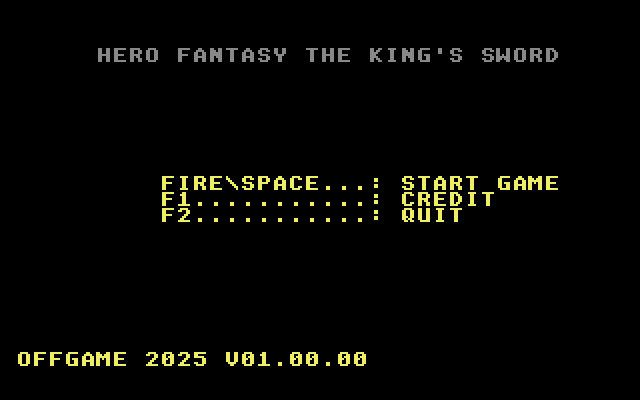 Hero Fantasy - The King's Sword atari screenshot